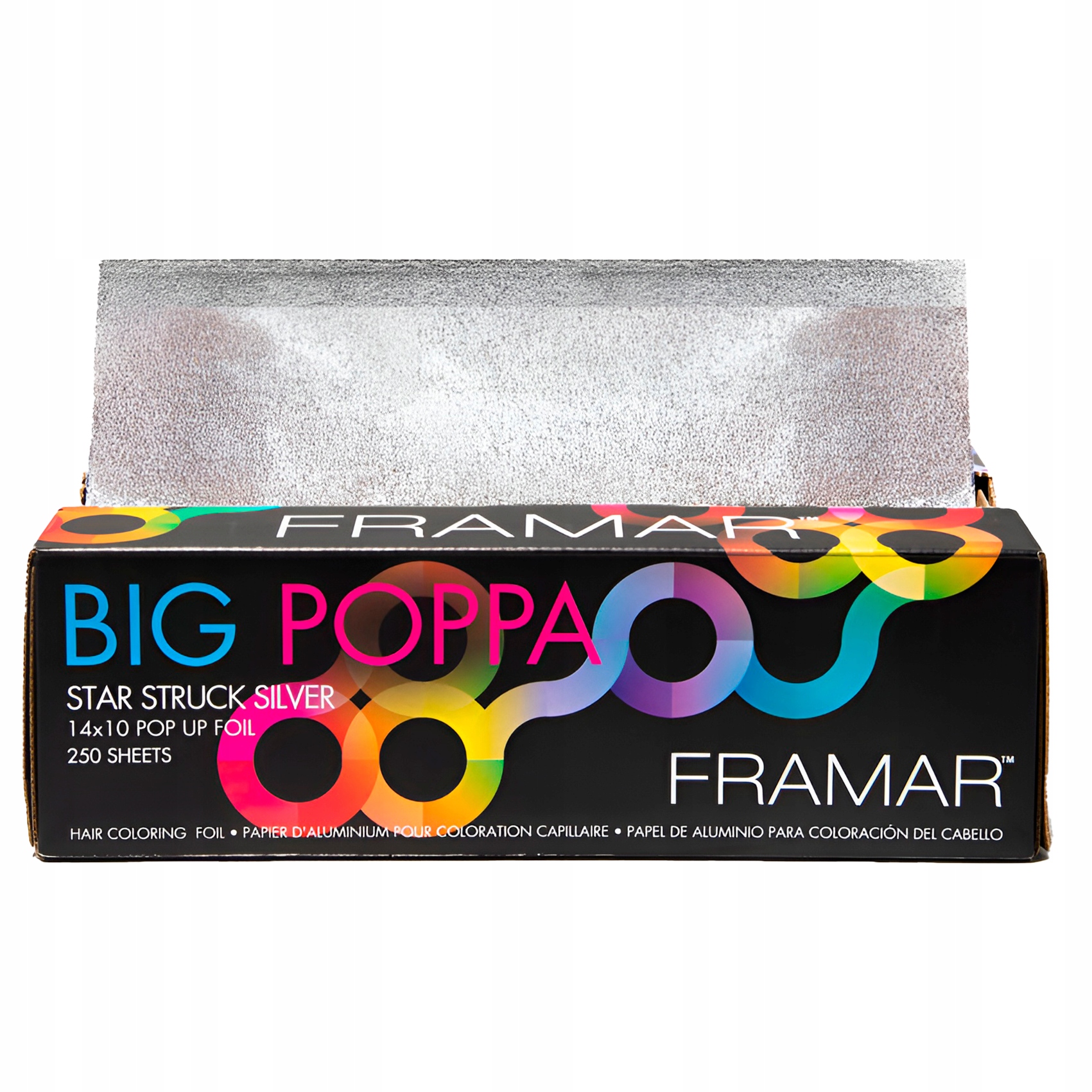 Framar Big Poppa Star Struck Silver fólie pro barvení vlasů 250 ks