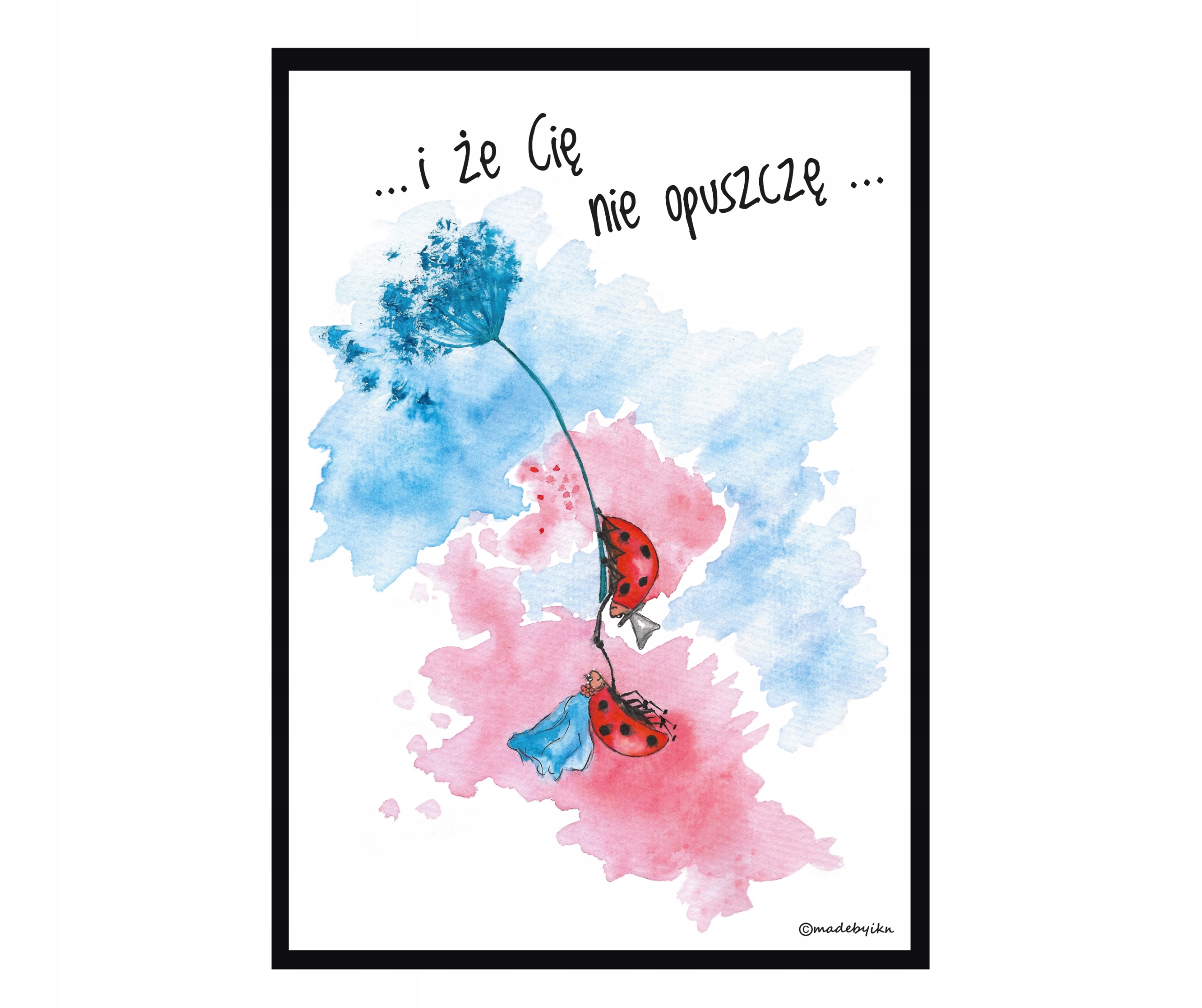 

Grafika Ślub Biedronki Personalizowana Plakat A3