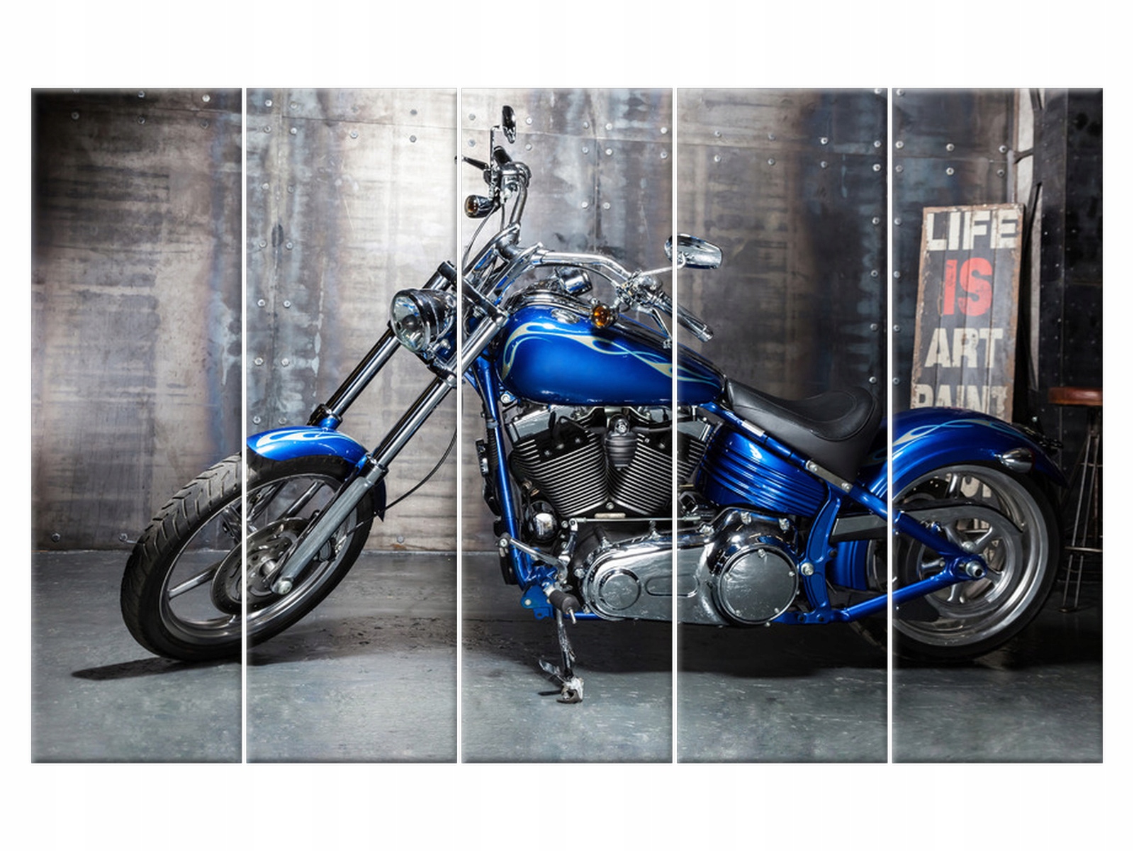 

Obraz 100x63 Motoryzacja Chromowany motocykl