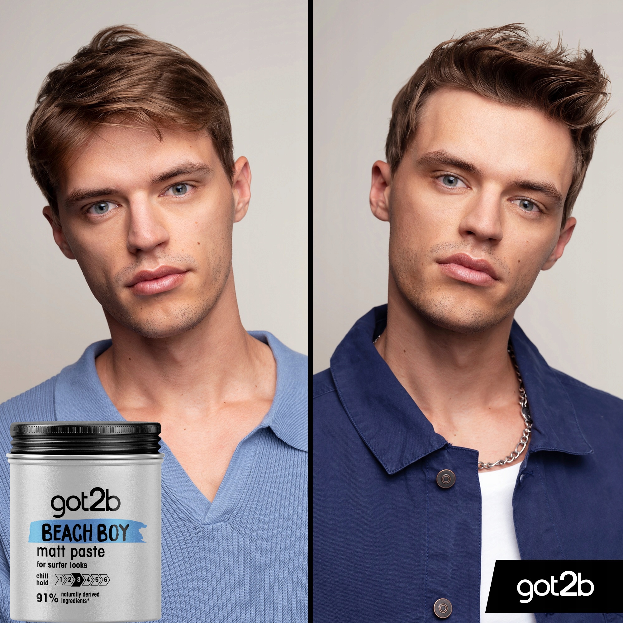 Schwarzkopf Got2b Pasta Matująca Beach Boy 3x100ml Marka Got2b