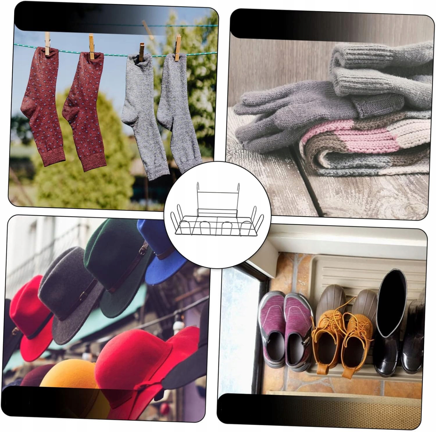 Levně Sušák Na Boty S Jednoduchým Designem A Všestranným Využitím, Černá