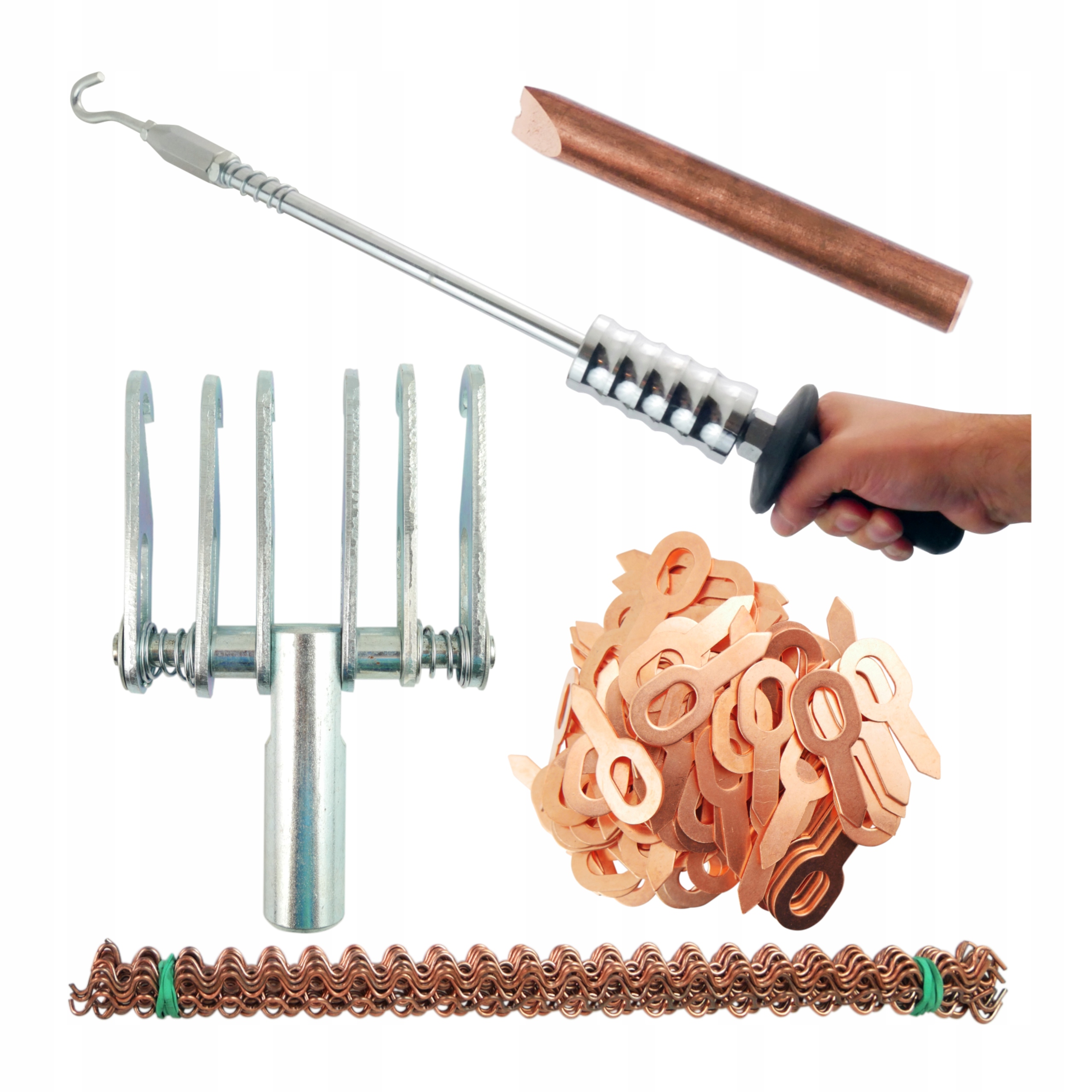 Kluzné kladivo Szpon 6h4mm Drát 25ks Elektroda Bity 100 Ks 1.5mm Stahovák