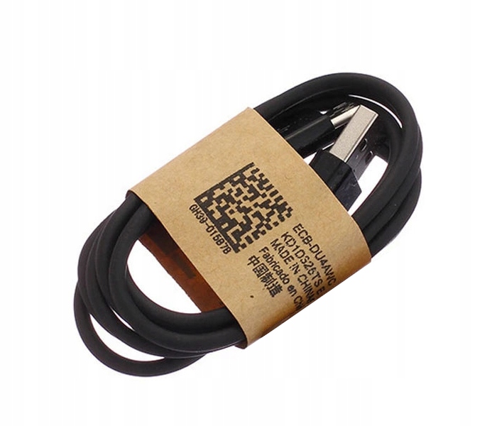 Kabel przewód microUSB czarny długość 80cm