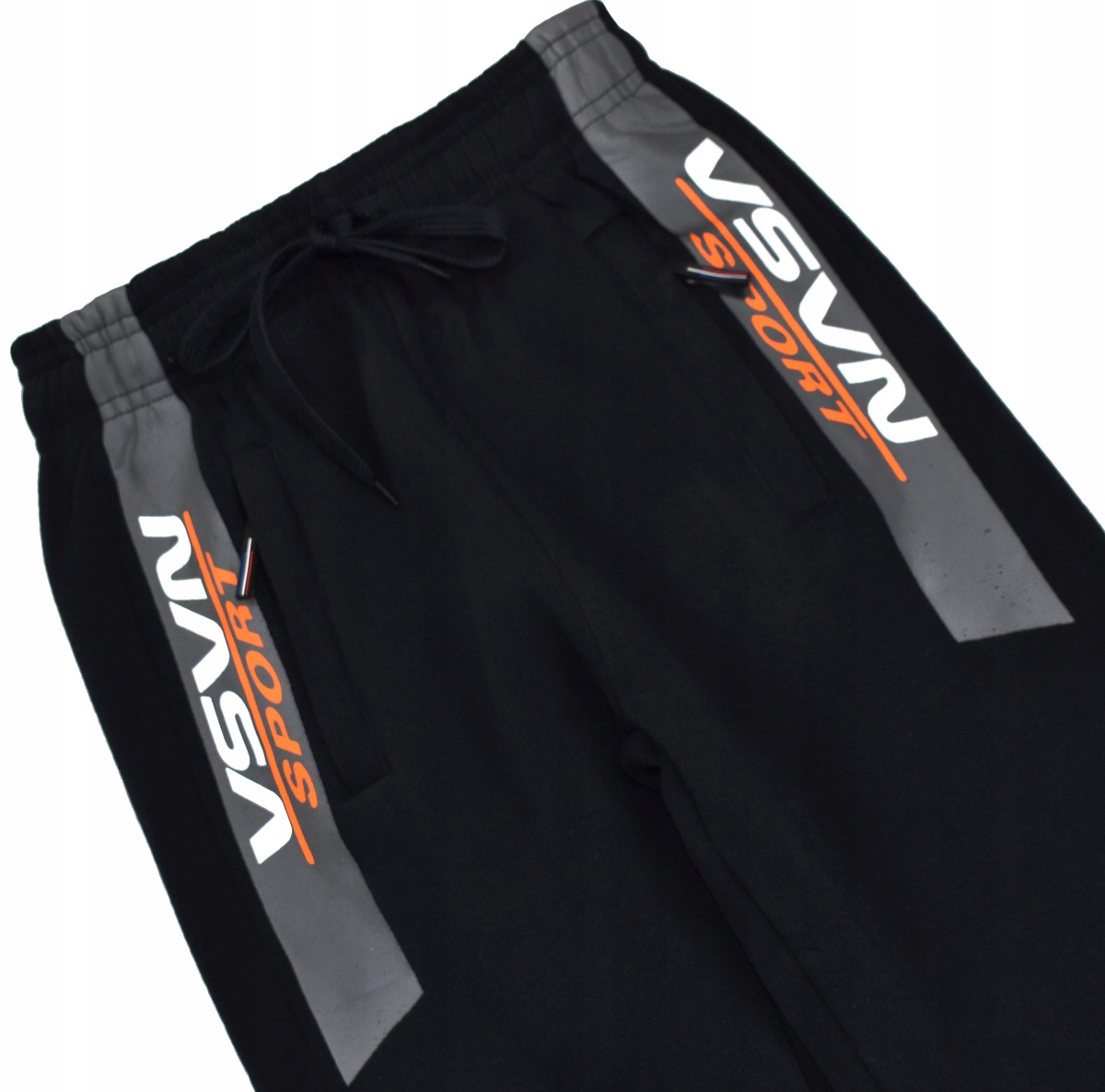 Grube Czarne SPODNIE Dresowe Ocieplane NASA - 146 Marka Inna marka