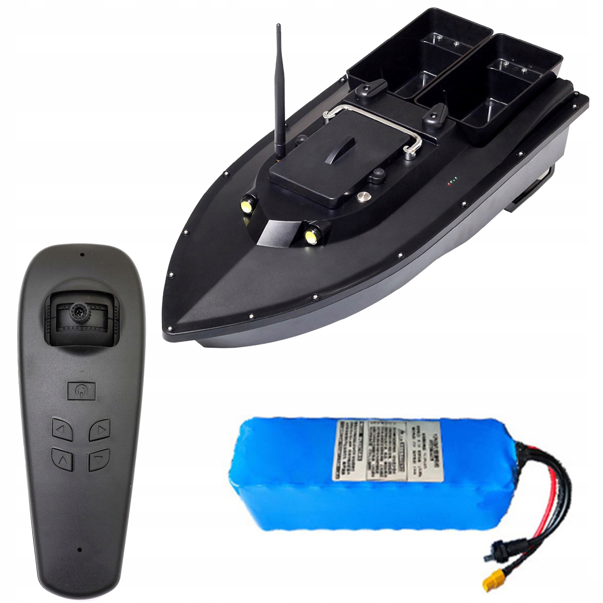 Návnadová Loď Na Dálkové Ovládání Loď Pro Návnadu 2-KOMOROVÁ Černá Standheiz
