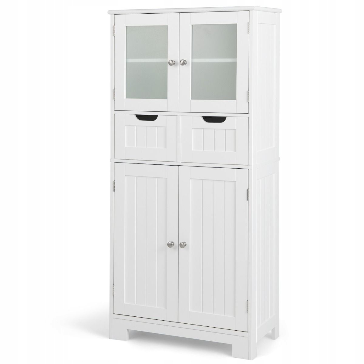 Kredens Costway biały 30 x 60 x 128 cm