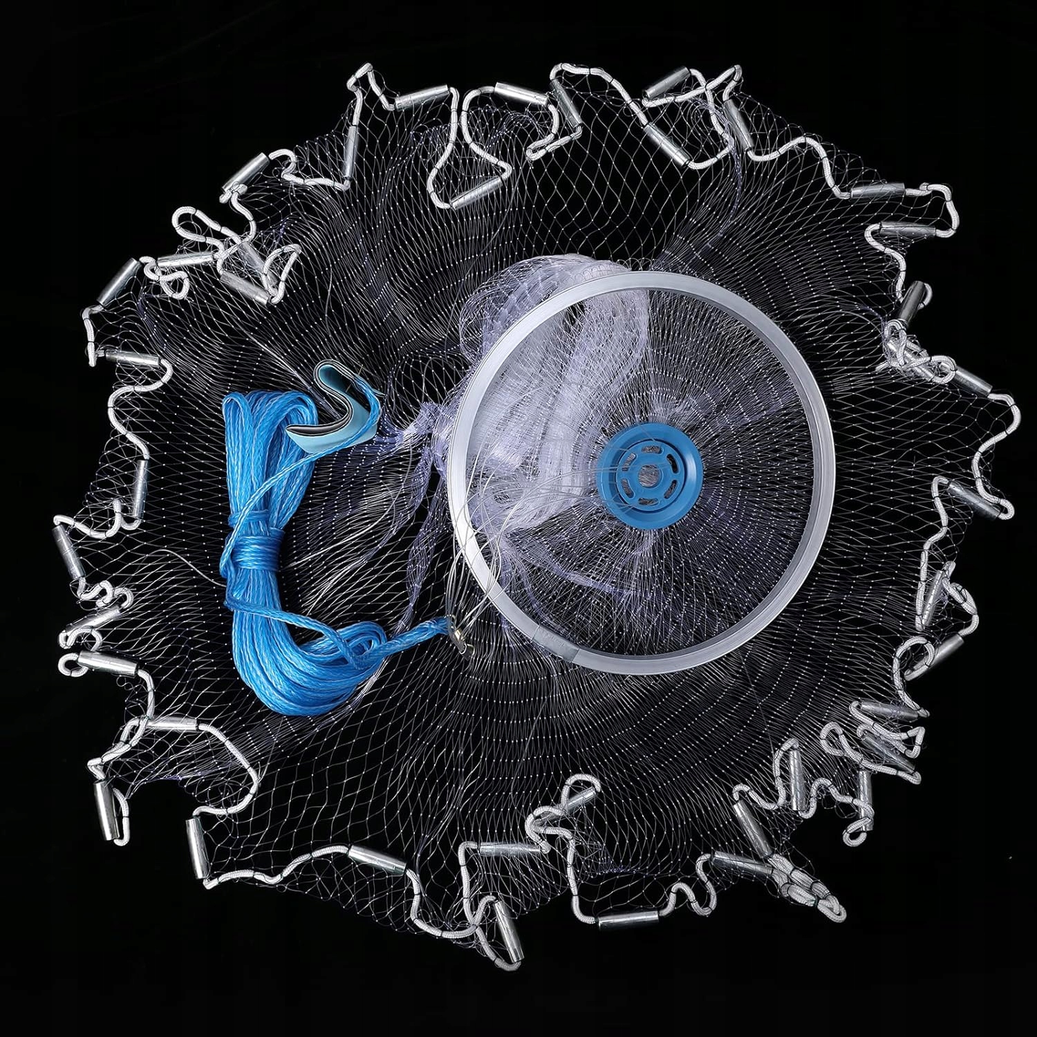 SIEĆ RYBACKA SIEĆ RYBACKA DO RZUCANIA SŁUŻY DO POŁOWU RYB I KREWETEK Kod producenta AQ0025azsfc