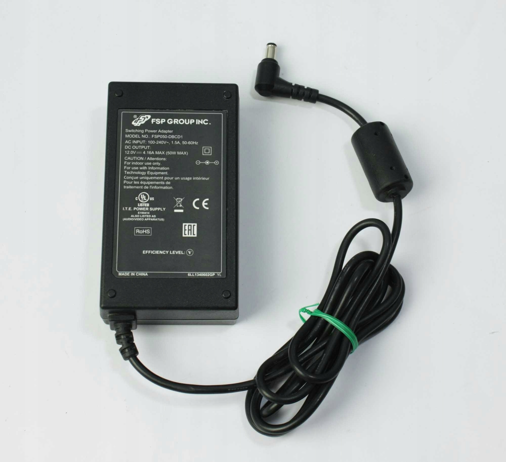 Zasilacz DC 12V 4.16A 50W 5.5/2.5 FSP DO TAŚM LED RGB KAMER Kod producenta FSP050-DBCD1-