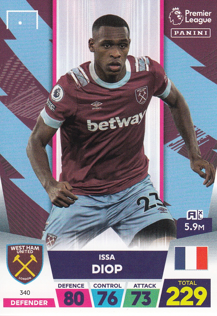 Premier League 2023 Base Card Diop 340