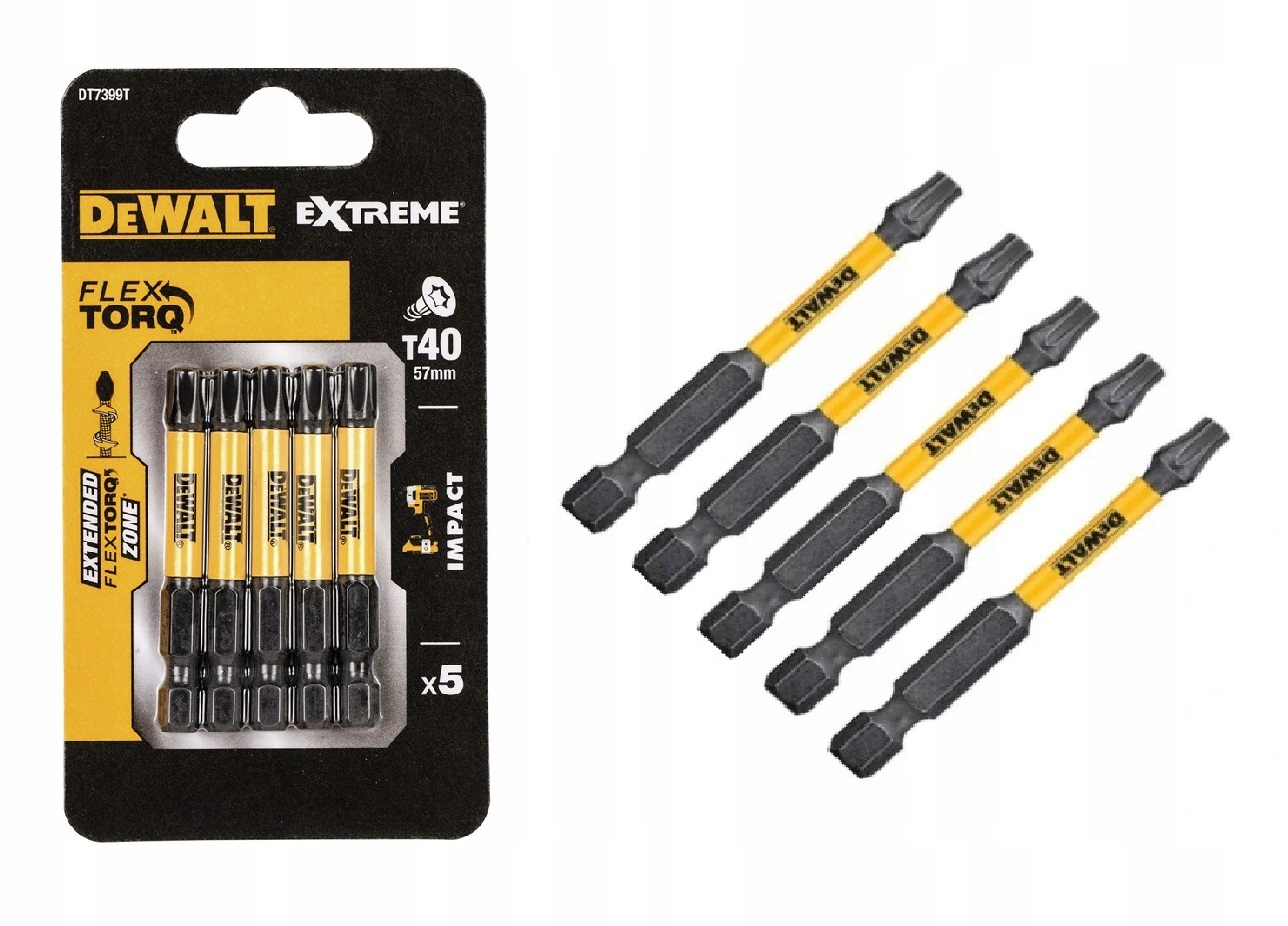 

DeWalt bity udarowe T40 50mm Torsion 5szt DT7399T