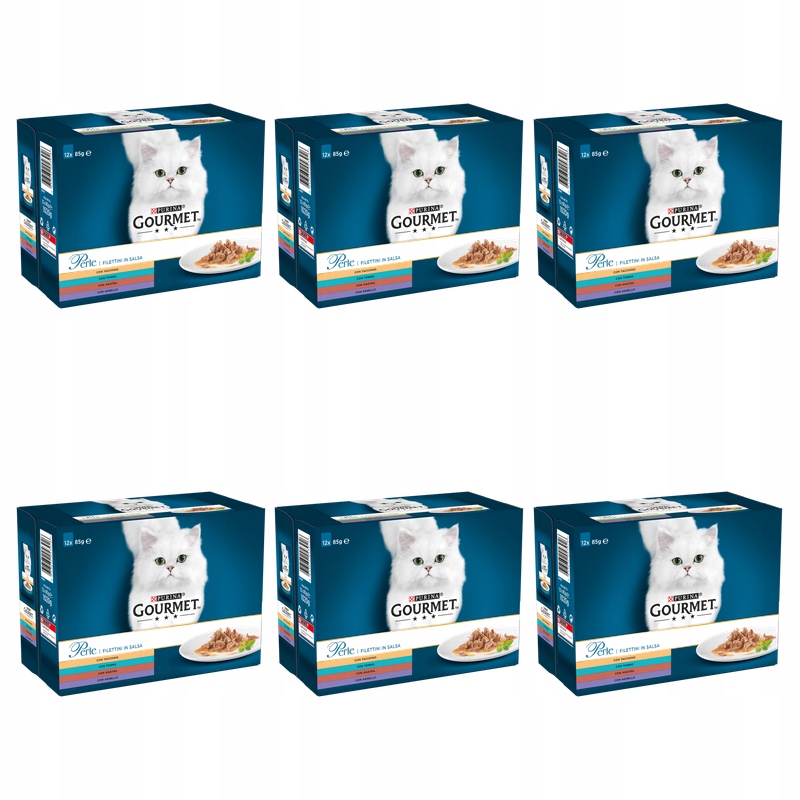 Gourmet Perle Mini Filetky v omáčce mix 12x85g X6