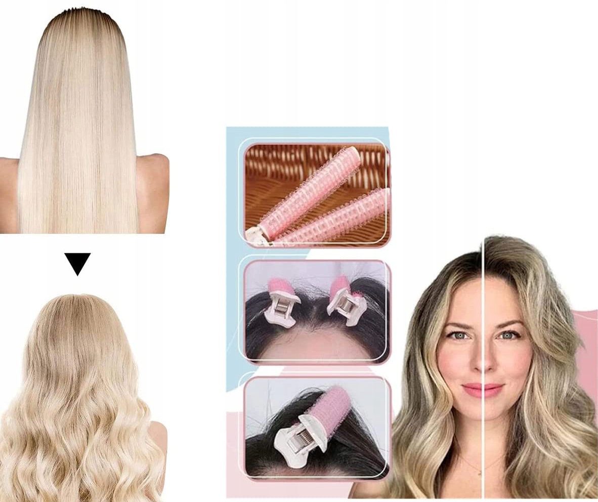 WAŁEK KLIPS KLIPSY SPINKA UNOSZĄCA WŁOSY U NASADY NA RZEP WAŁKI OBJĘTOŚĆ Rodzaj wałki