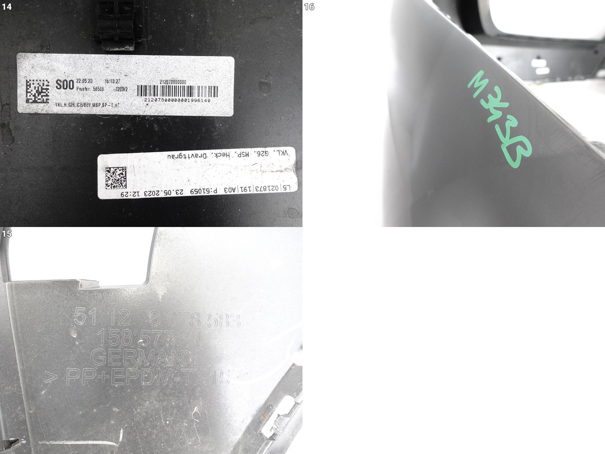 BMW 4 G26 GRAN COUPE m-packet 21- bumper rear part *PDC*