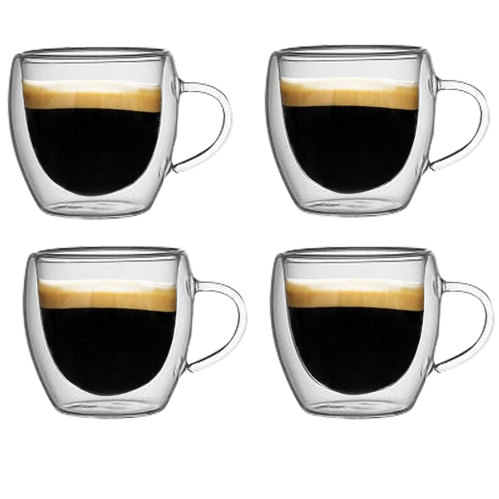 

Szklanki Termiczne Z Uchem 90ML Do Espresso Zestaw