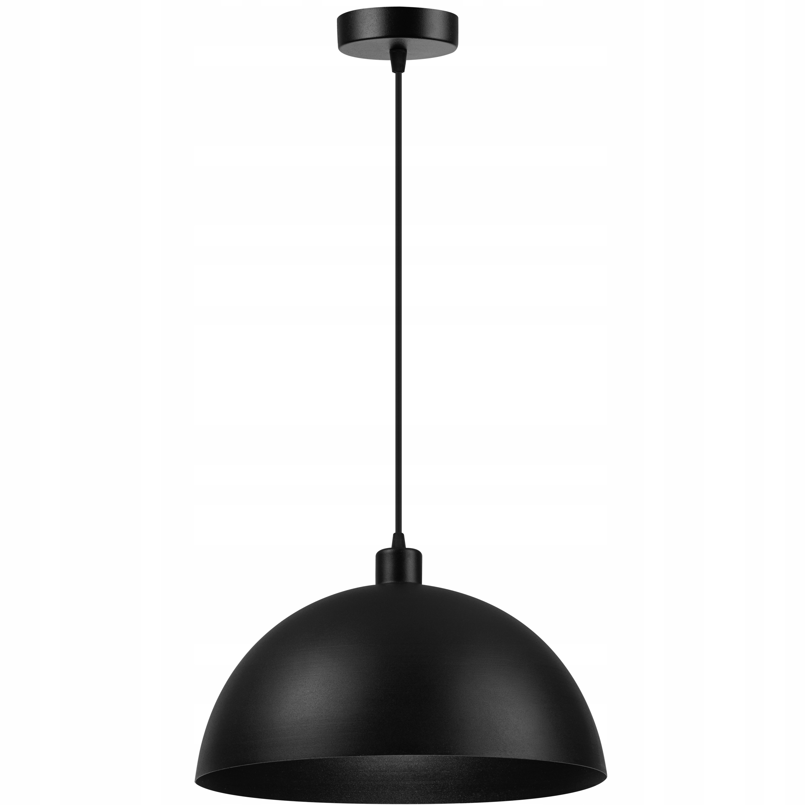 Lampa wisząca sufitowa Misa Półkula Duża Loft czarna