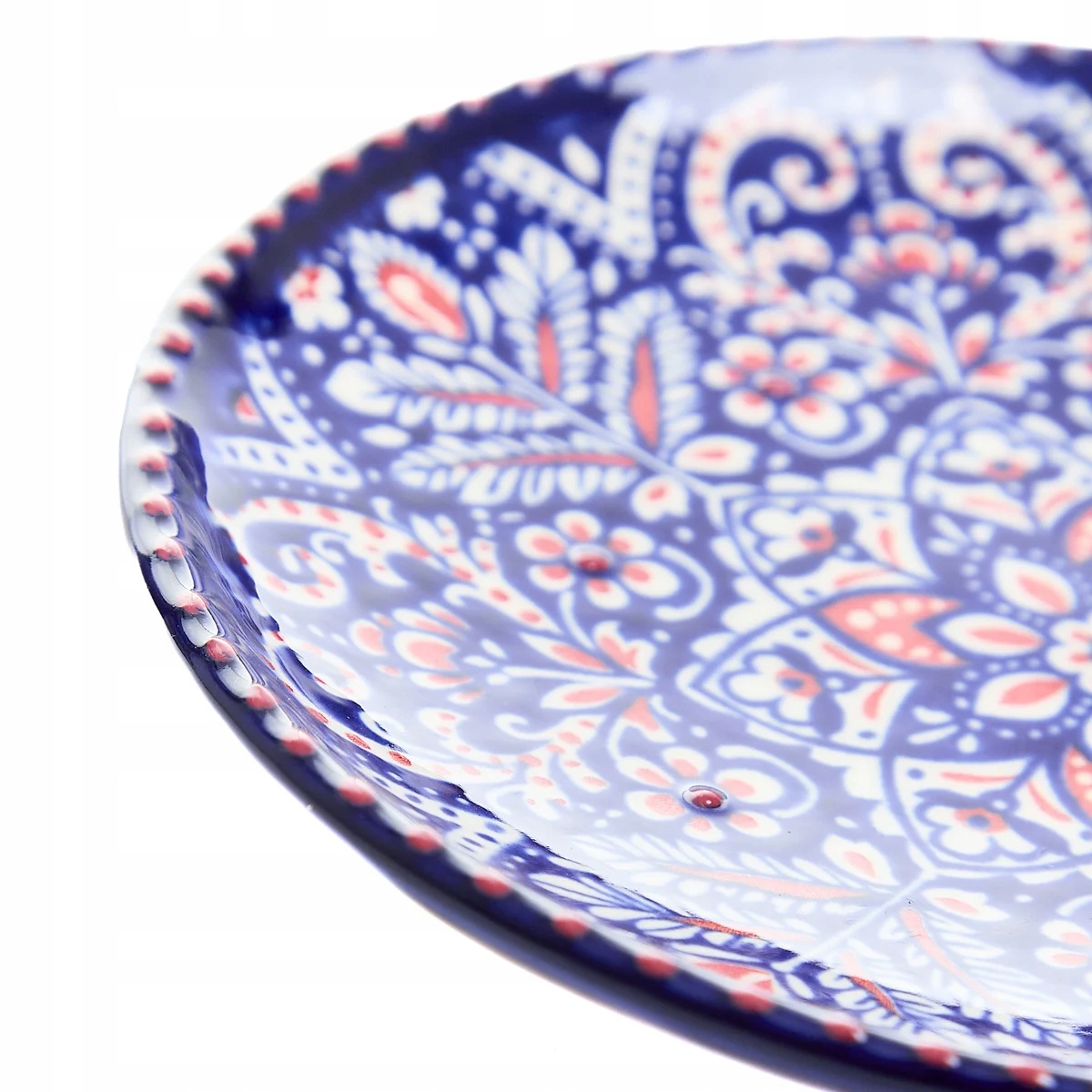 Talerz SANDOS granatowo-bordowy 18 cm HOMLA Marka Homla