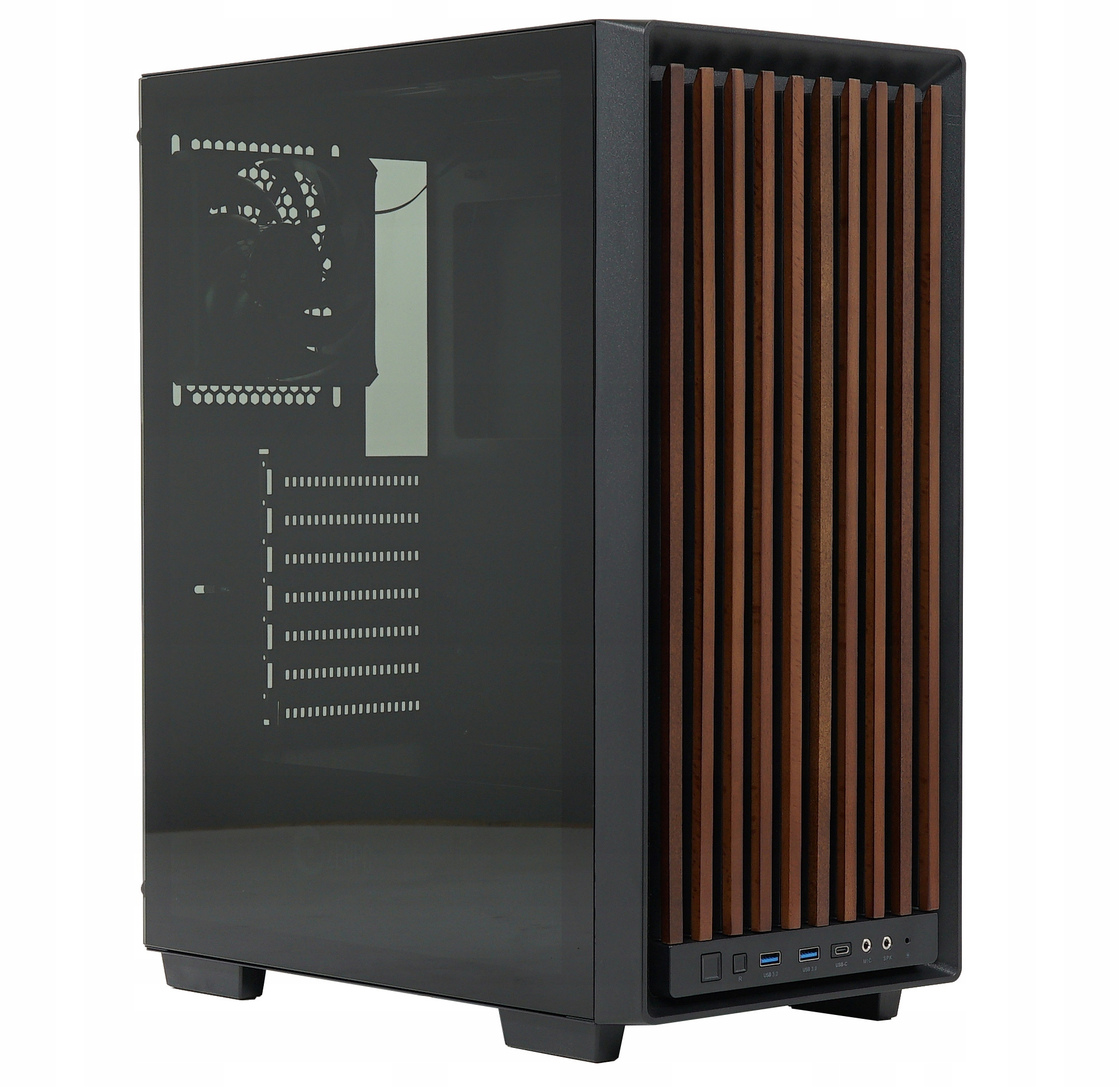 Obudowa ZenPC Wooder TG Midi Tower czarny