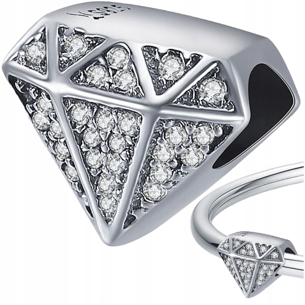 

Charms Diament srebro 925 koralik S925 zawieszka