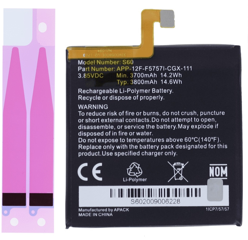 

Bateria Taśma Klej do Caterpillar S60 Cat S60
