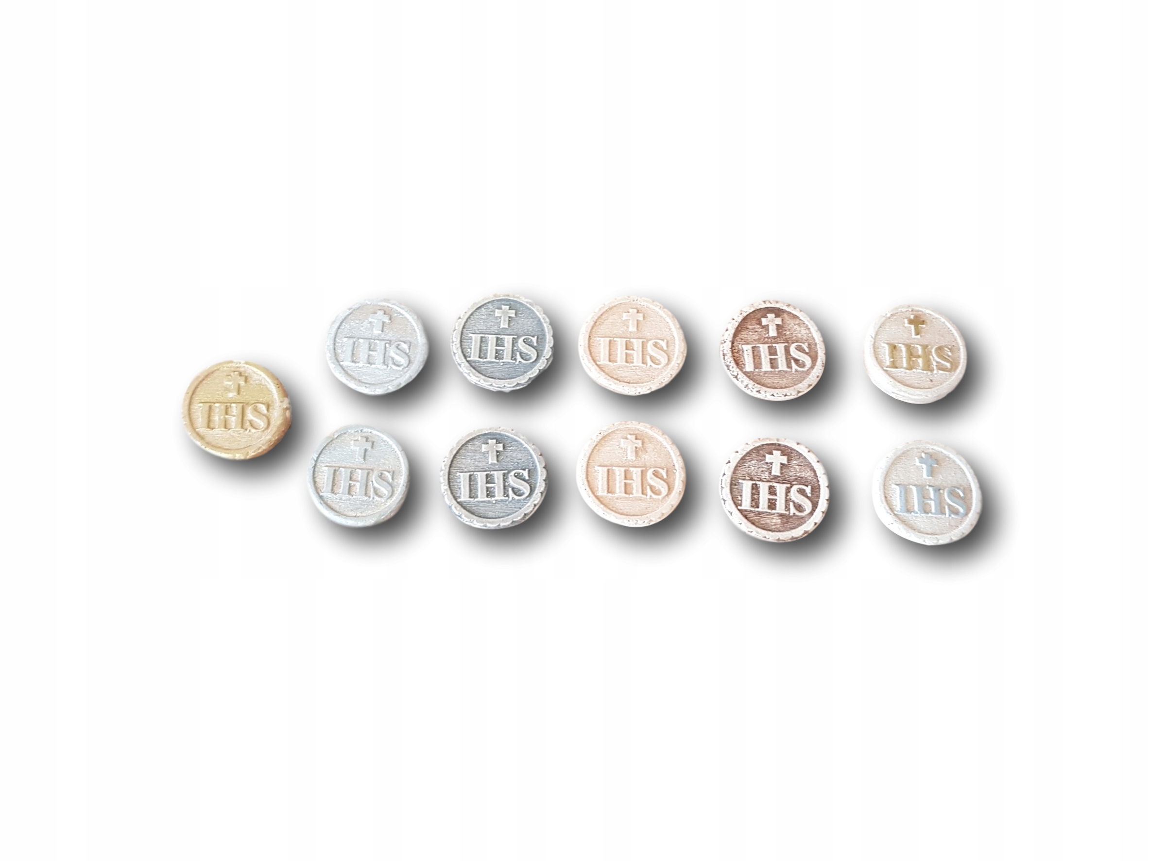 

na Komunię Świętą Ihs Opłatek Gipsowy