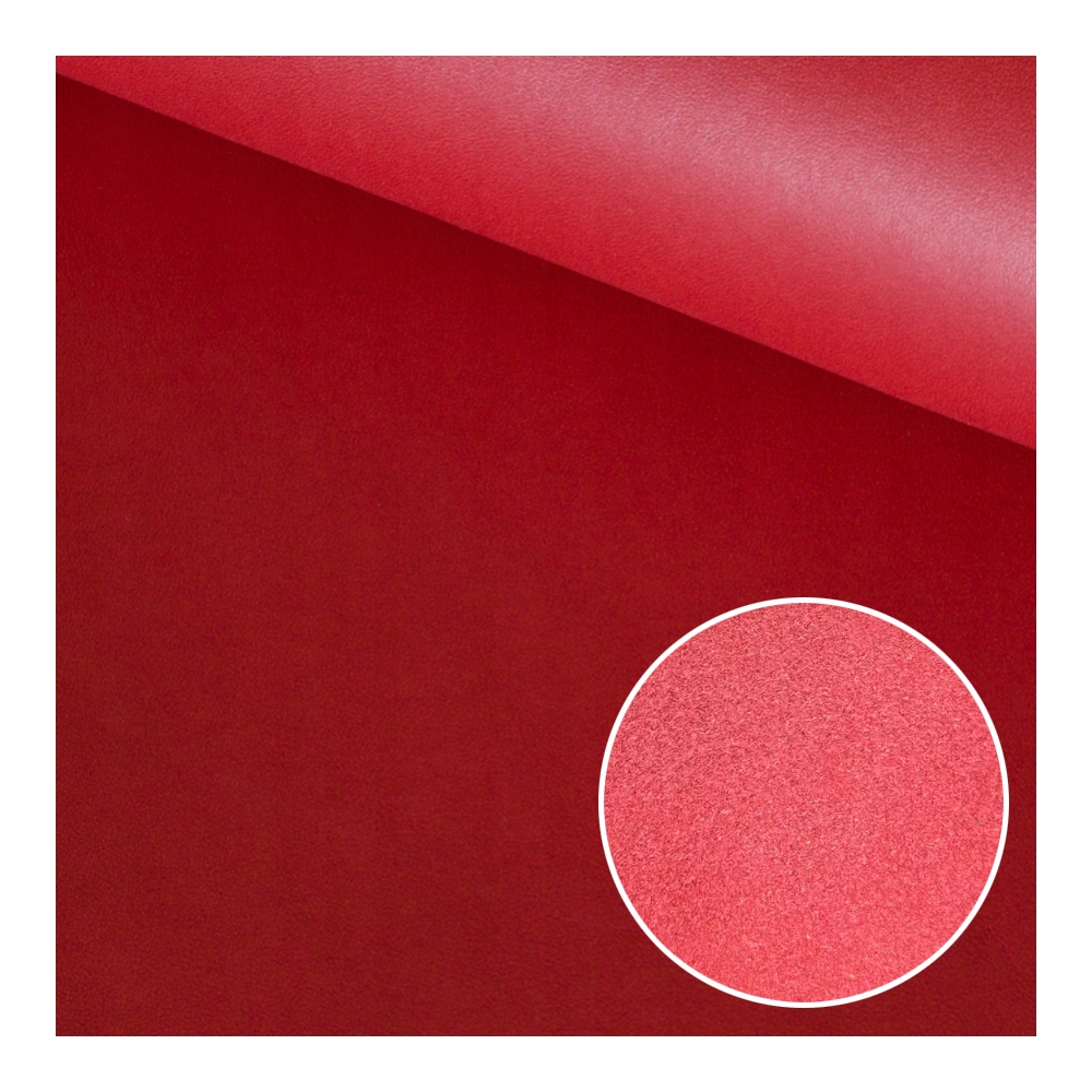 Přírodní lícová kůže Červená 1.2 mm – Formát A2 Rostlinně vyčiněná