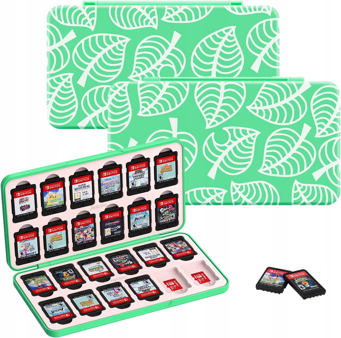 24v1 Pouzdro na karty s hrami, zásobník Nintendo Switch Lite Oled Animal Listy