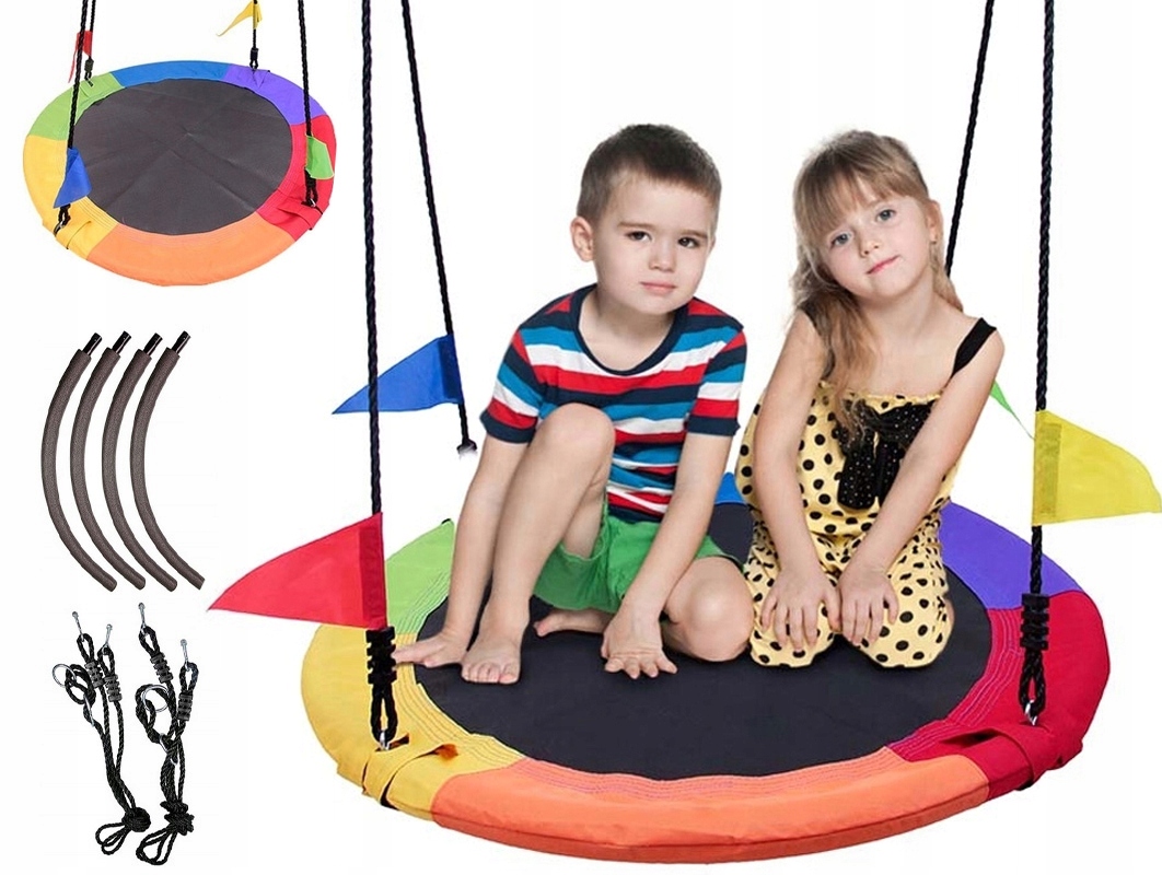 HUŚTAWKA BOCIANIE GNIAZDO 160kg OGRODOWA 100cm XL bujak prezent dla dziecka