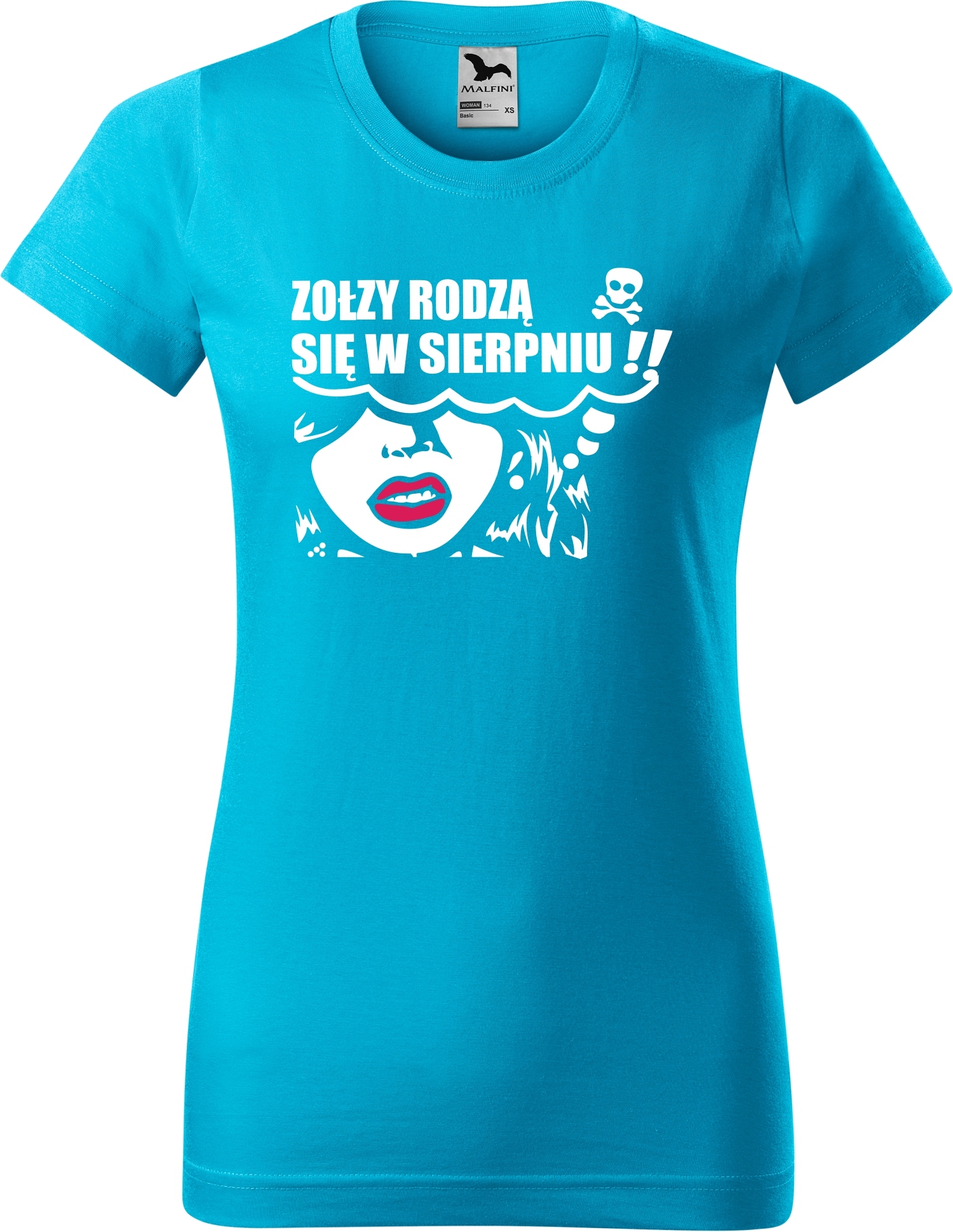 

Koszulka śmieszny nadruk Zołzy rodzą się Sierpniu