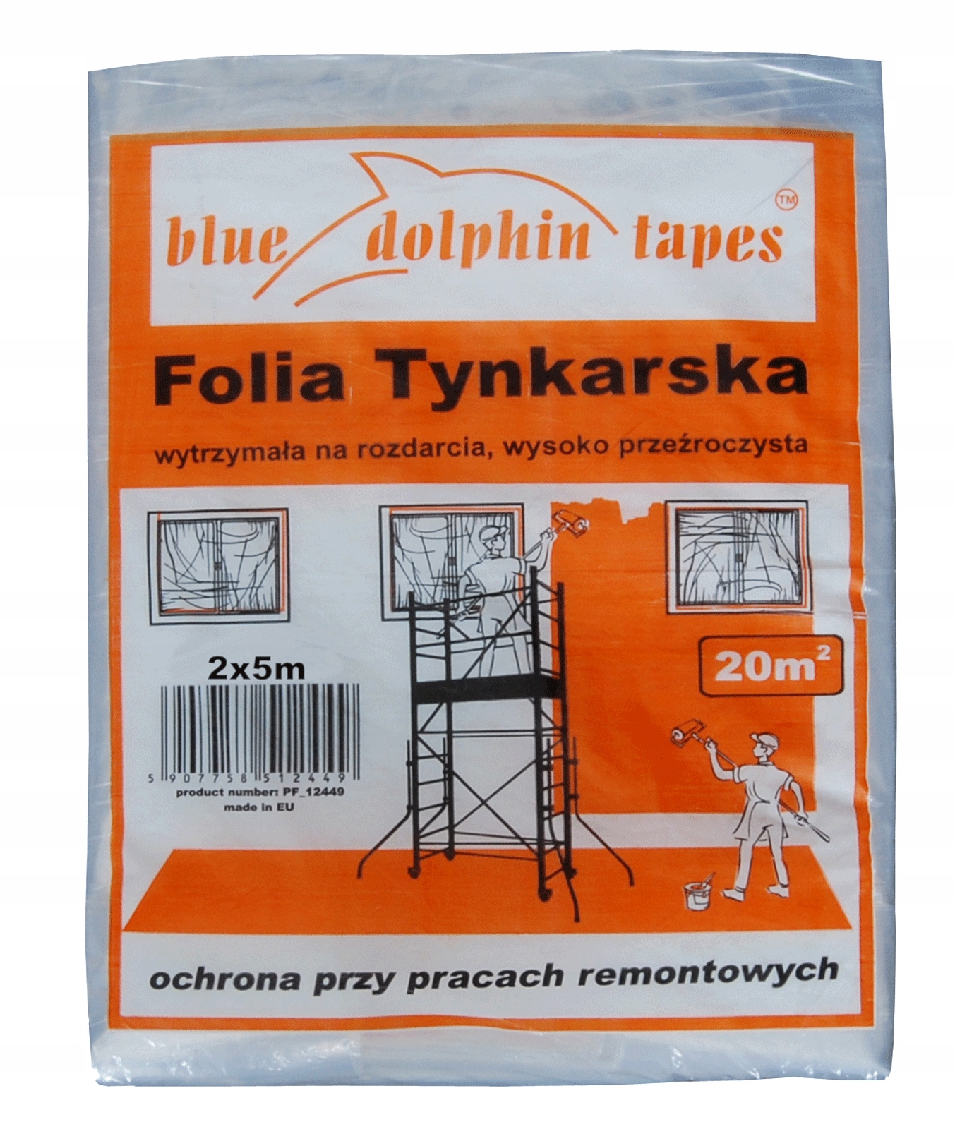 

Folia Tynkarska Blue Dolphin Transparentna 2mx5m