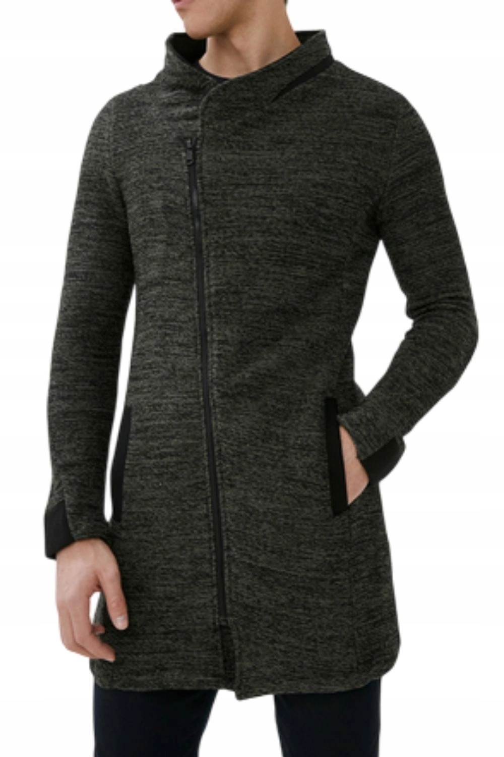 Pánský kardigan Giorgio DI Mare Spring bavlněný dlouhý khaki vel. XL