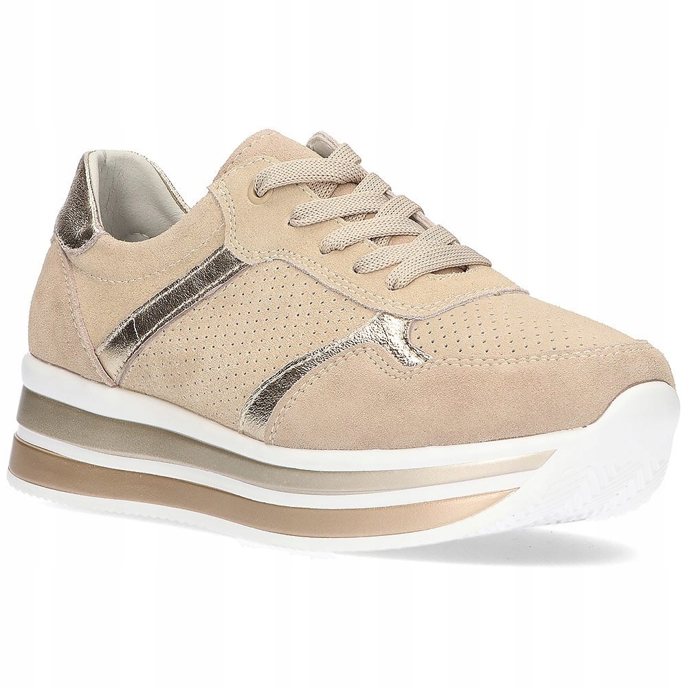 

Skórzane sneakersy Filippo DP2004/22 Be r.40