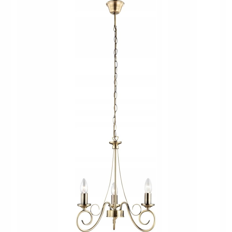 Moderná závesná lampa Truncatus 3xE14 staré zlato 40W 230V