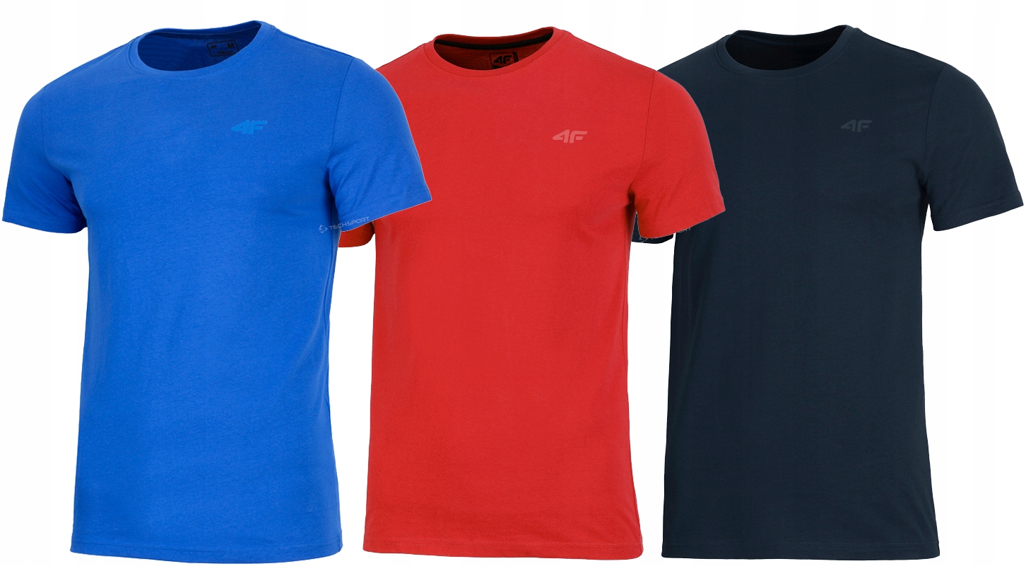 

4F Zestaw 3szt. Męska Koszulka T-shirt rozm M