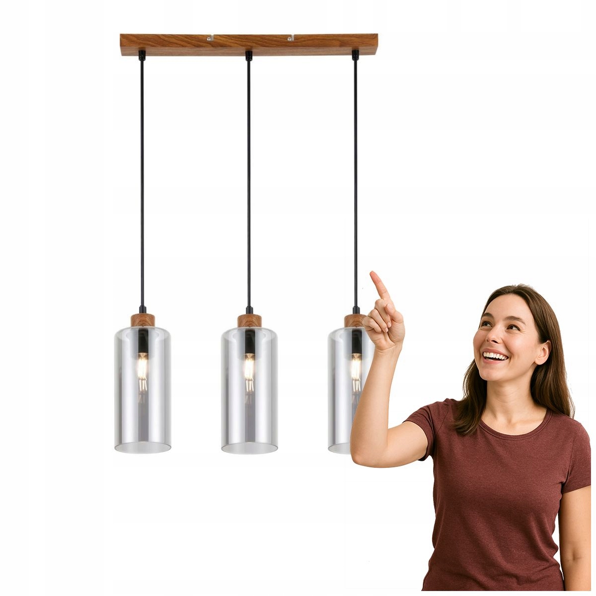 Závěsná lampa Naster PND-23051-3-WO Italux