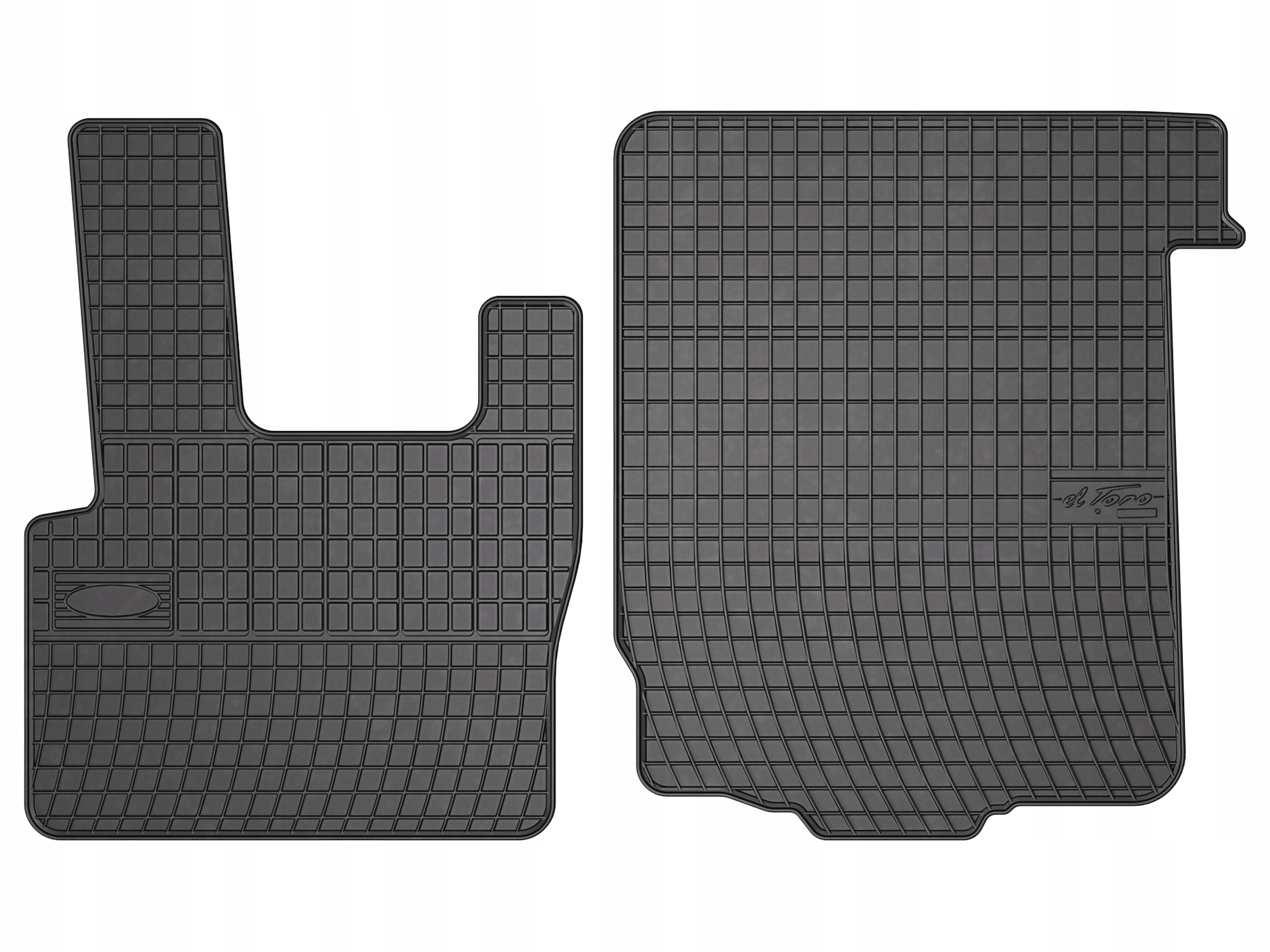 Gumové koberce pro Daf Xf XF95 1997-2006 přední 2 ks SolidPRO rant 1,5 cm