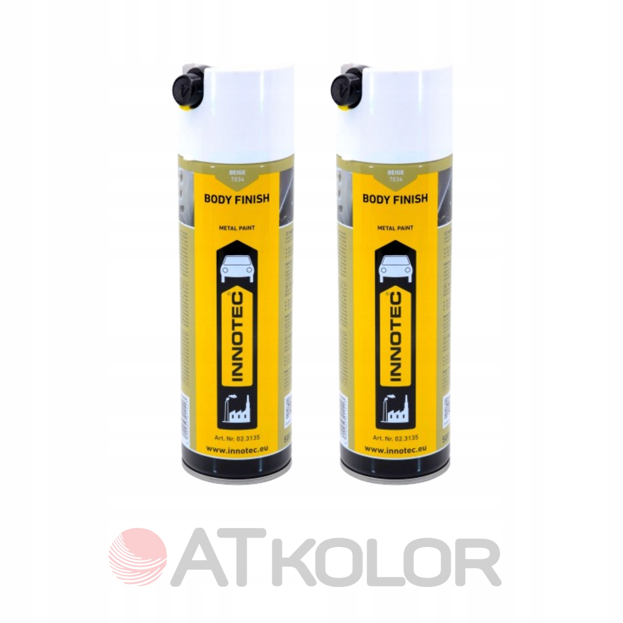 Innotec Akrylový lak Body Finish 500 ml Béžový 2 ks Kataforéza v spreji