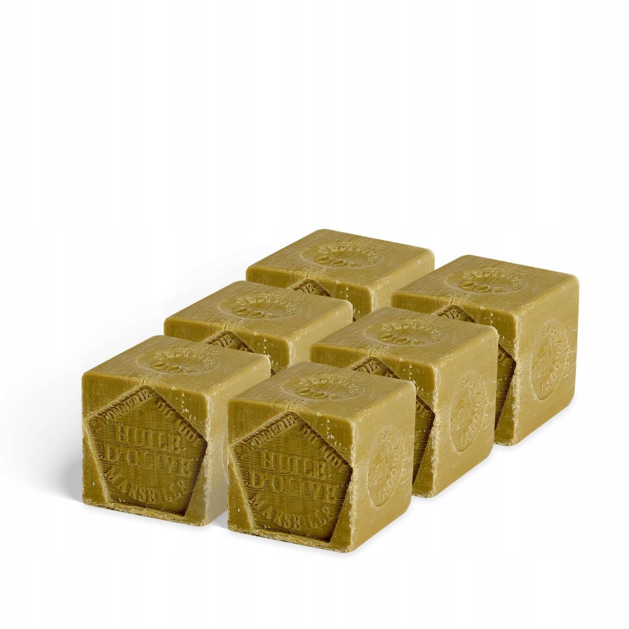 La Corvette Sada 6x500g Kostka Marseillského olivového mýdla