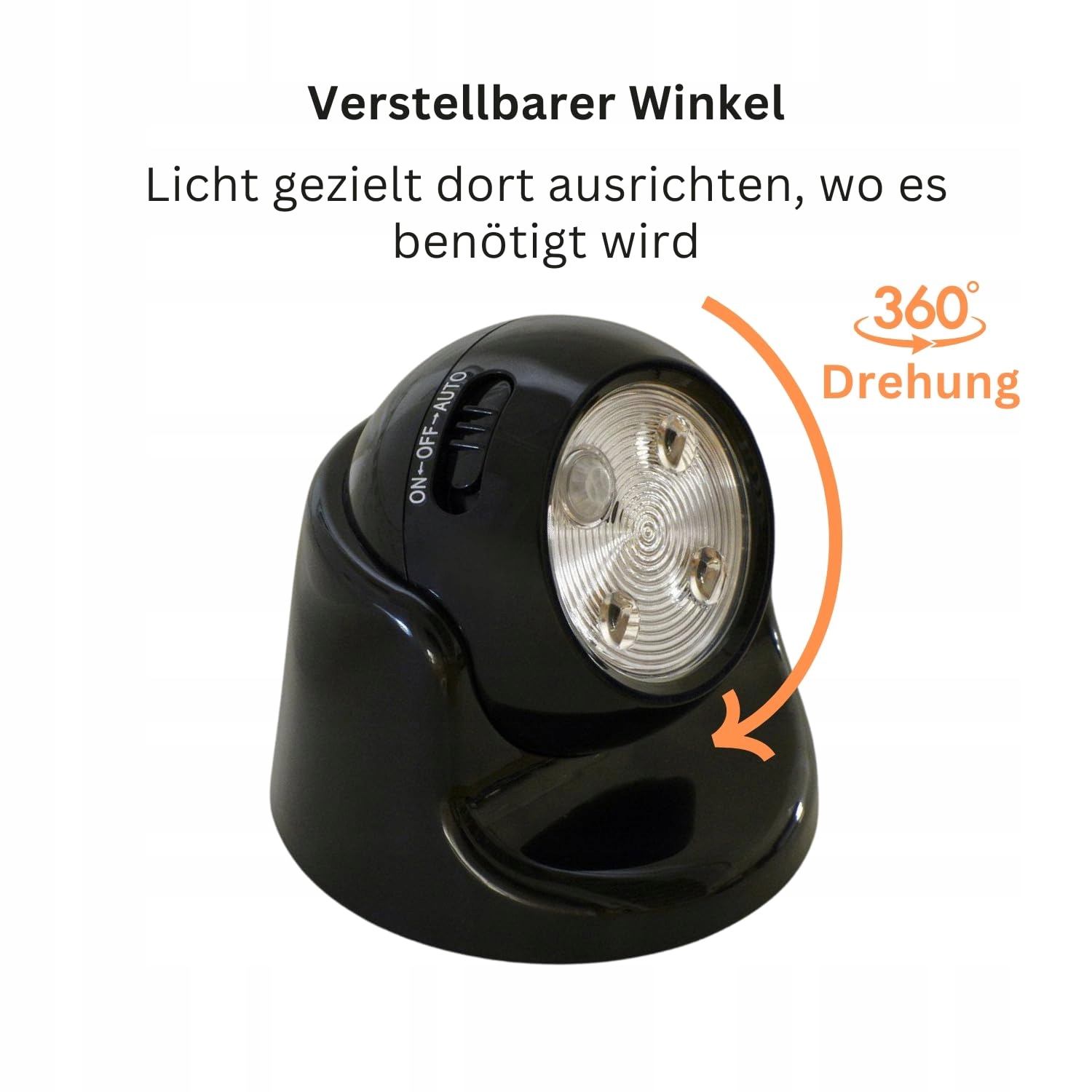 Lampa LED Bezprzewodowa Na Baterie Z Czujnikiem Ruchu Biała AURAGLOW — miniatura 5