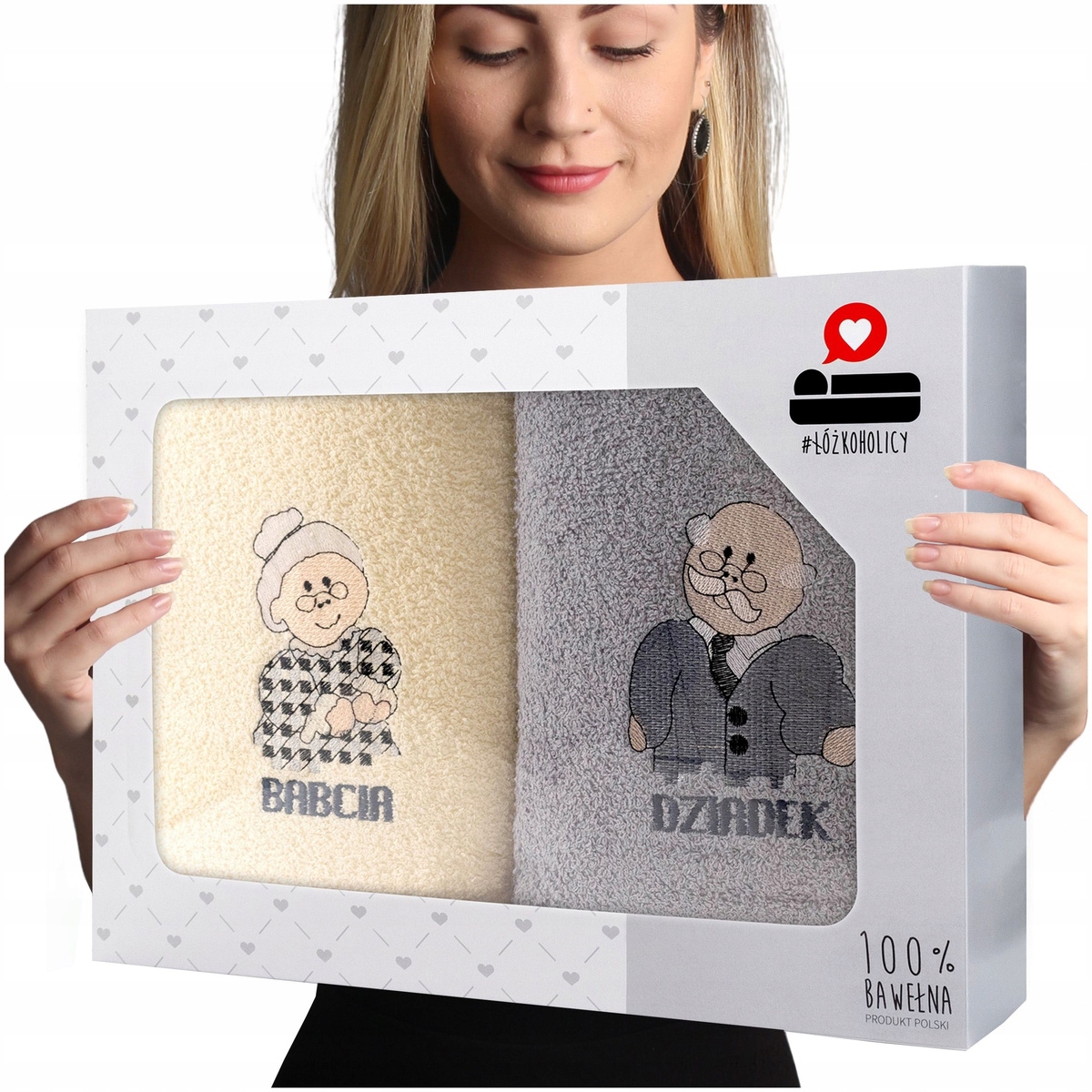 Sada froté osušek 2ks 70x140 Luba Den babičky a dědečka