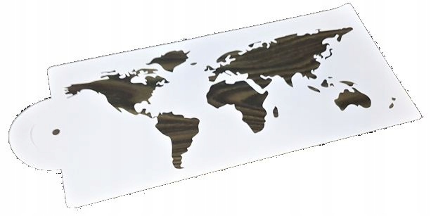 SZ0002 SZABLON DO DEKORACJI TORTU CIAST MAPA