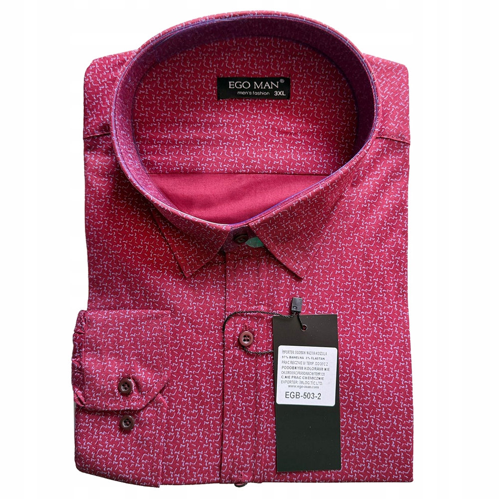Ego Man košile pánská EGB-503-2 nadměrná velikost 5XL
