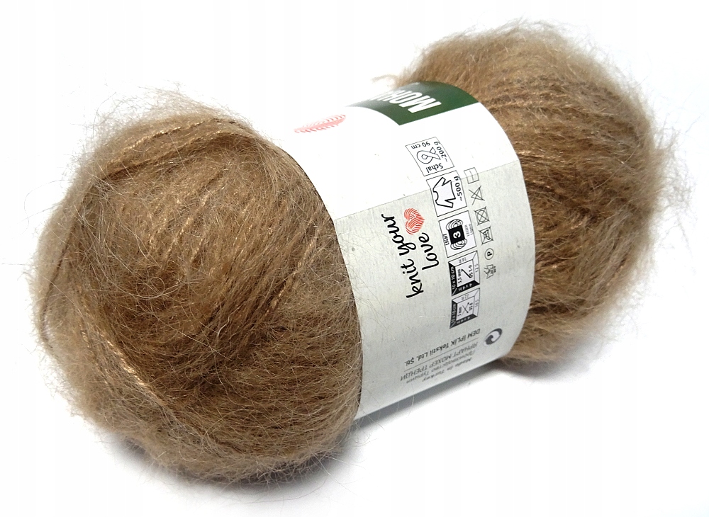 Włóczka Mohair Trendy 116 Beż Ciem 100g 220m 14735