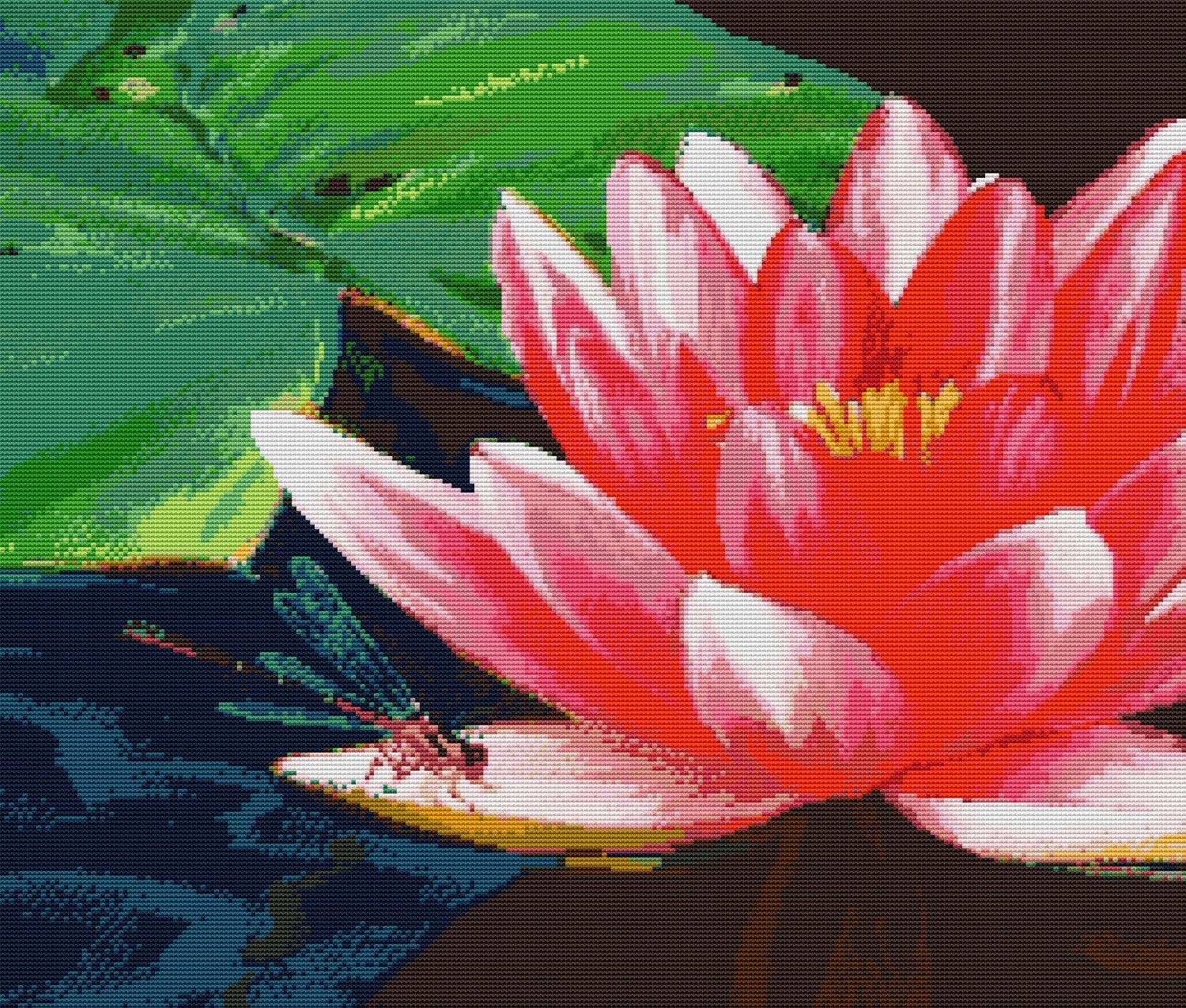 Křížková výšivka počítaná sada (kanva, mulina)