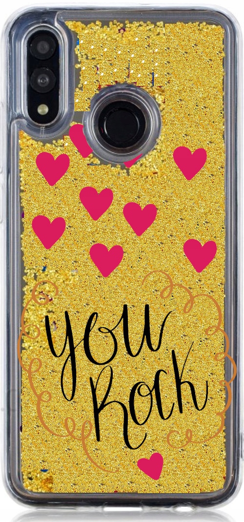 

Etui płynny brokat you rock do Huawei P Smart 2019