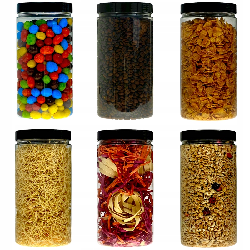 

Pojemnik słoik plastikowy 1,5L makaron 1500ml x6