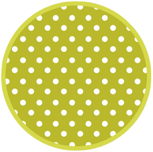 Talerzyki zielone w kropki papierowe 8 szt