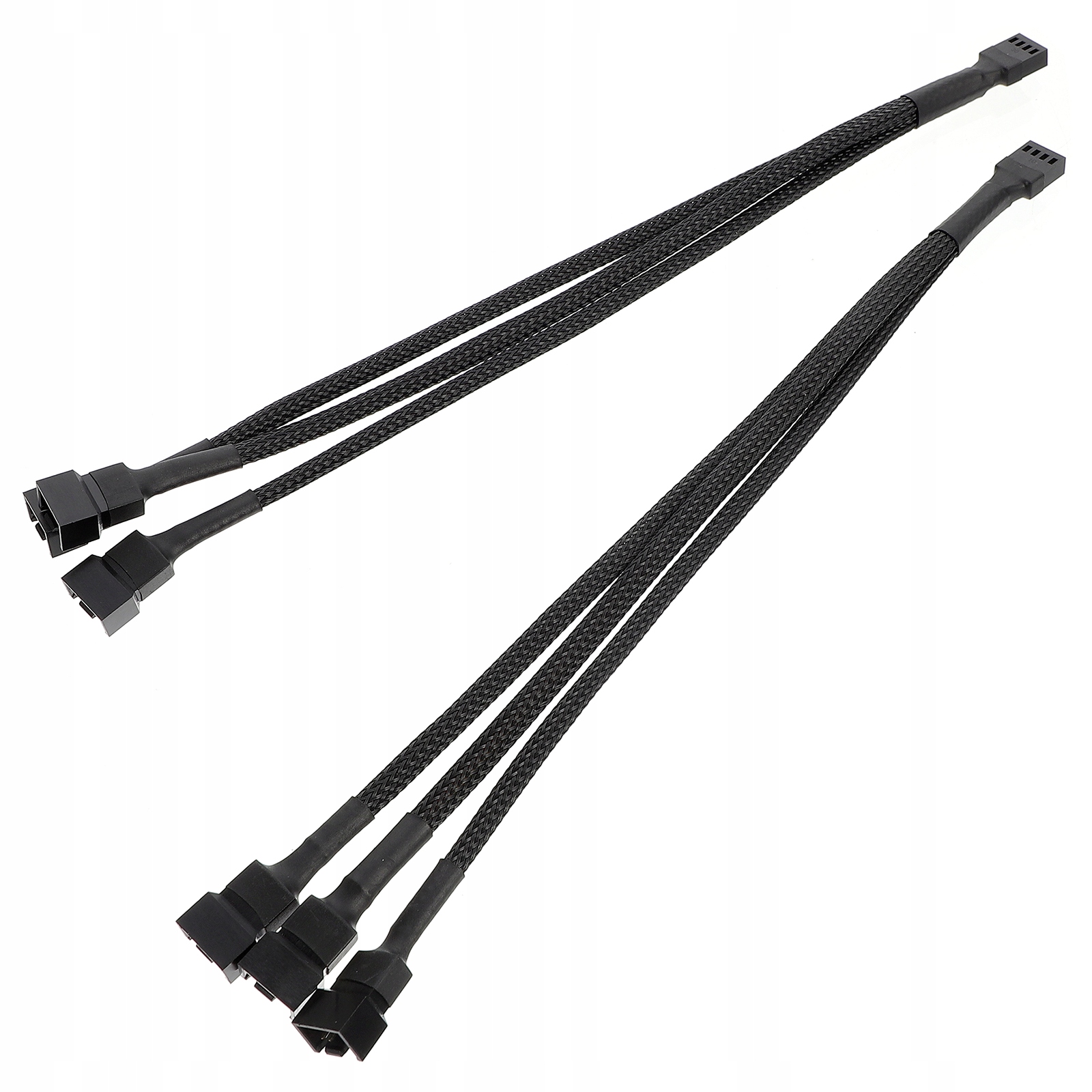 ROZDZIELACZ WENTYLATORA KOMPUTEROWEGO 1 NA 3 Z REGULACJĄ OBROTÓW, 2 SZTUKI