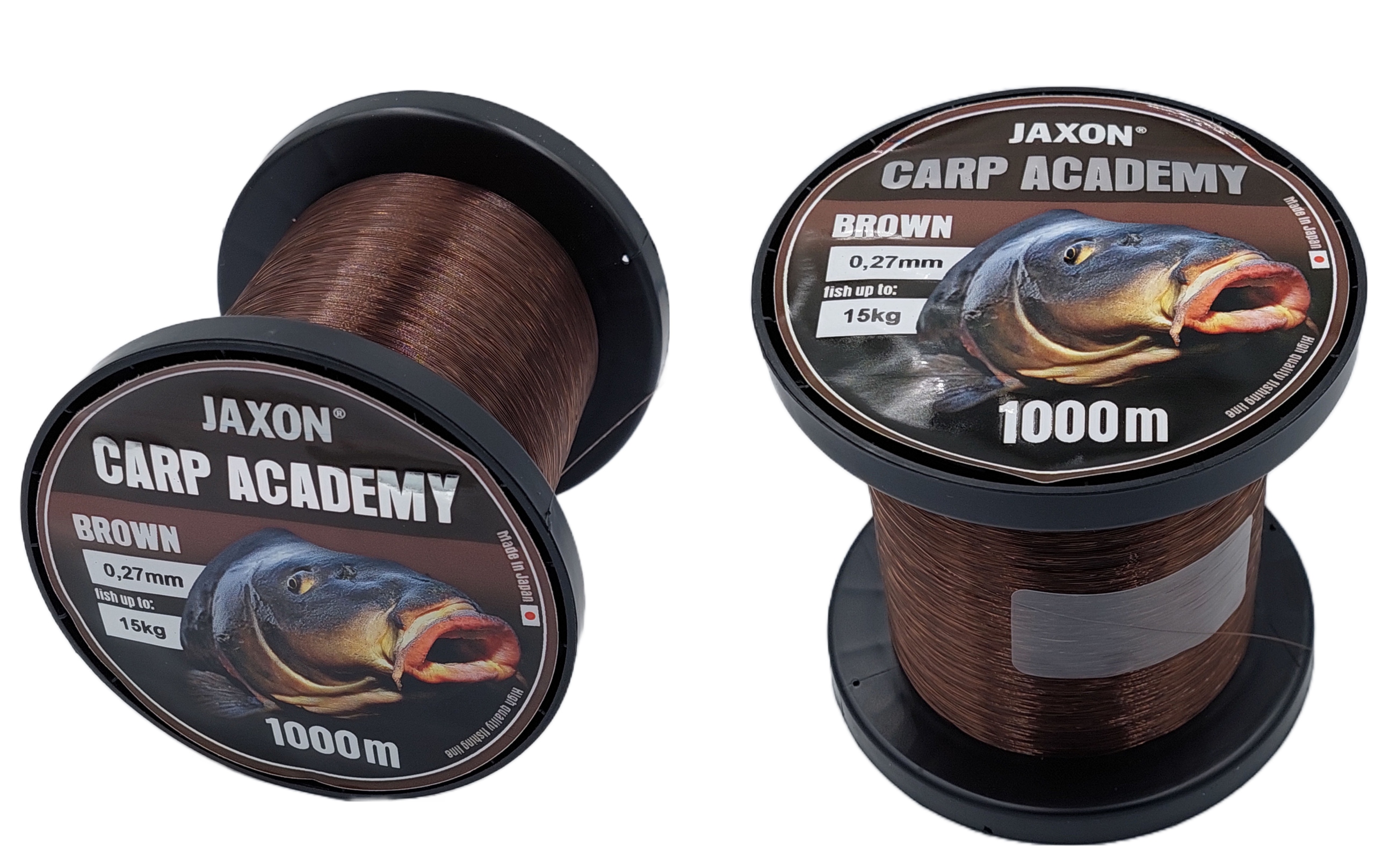 

Żyłka Jaxon Carp Academy Brown 0,27mm 15kg 1000m
