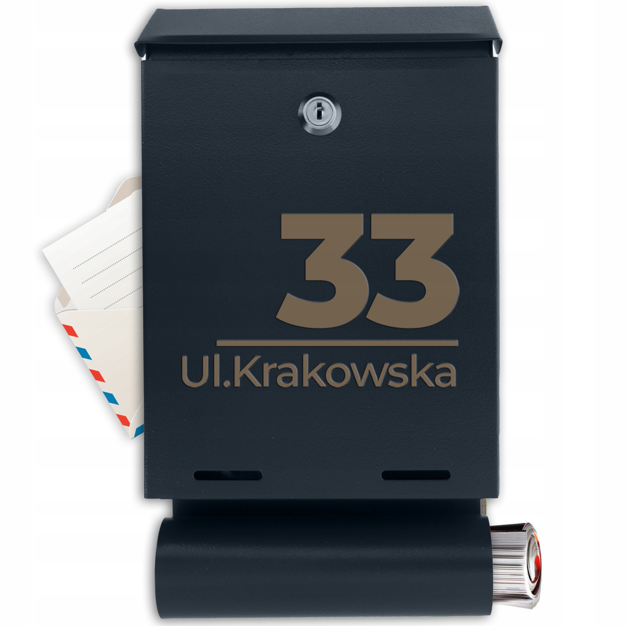 Poštovní Schránka Na Dopisy S Č. Domu Ulice Adresou Trvalá Perso Gravírování