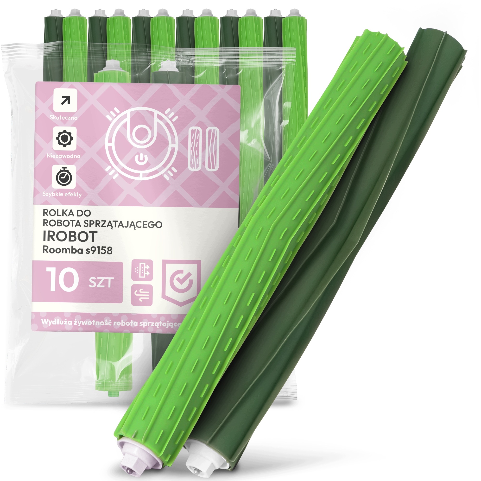10 x Komplet Rolek pro Robotický Vysavač iRobot Roomba s9158 Rolky